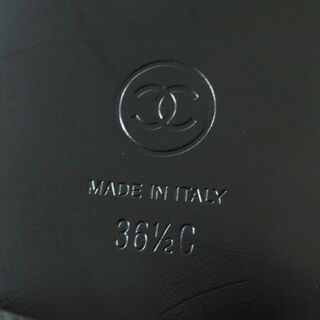 美品◎イタリア製 CHANEL シャネル 12A G28488 レディース ココマーク レザー ロングブーツ ボルドー×ブラック 36 1／2 箱付き