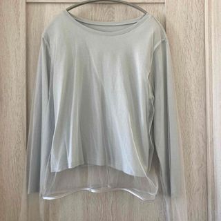 willfully tulle combi piping long T(カットソー(長袖/七分))