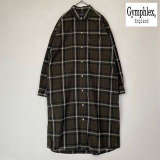 極美品 GYMPHLEX ジムフレックス シャツワンピース M