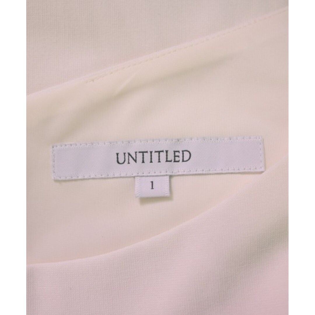 UNTITLED(アンタイトル)のUNTITLED アンタイトル ワンピース 1(S位) 白 【古着】【中古】 レディースのワンピース(ひざ丈ワンピース)の商品写真