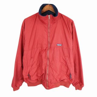 パタゴニア(patagonia)の90s 1995年製 USA製 patagonia パタゴニア シェルドシンチラ ジャケット アウトドア アウター 防寒 ボルドー (メンズ XL) 中古 古着 O7499(その他)