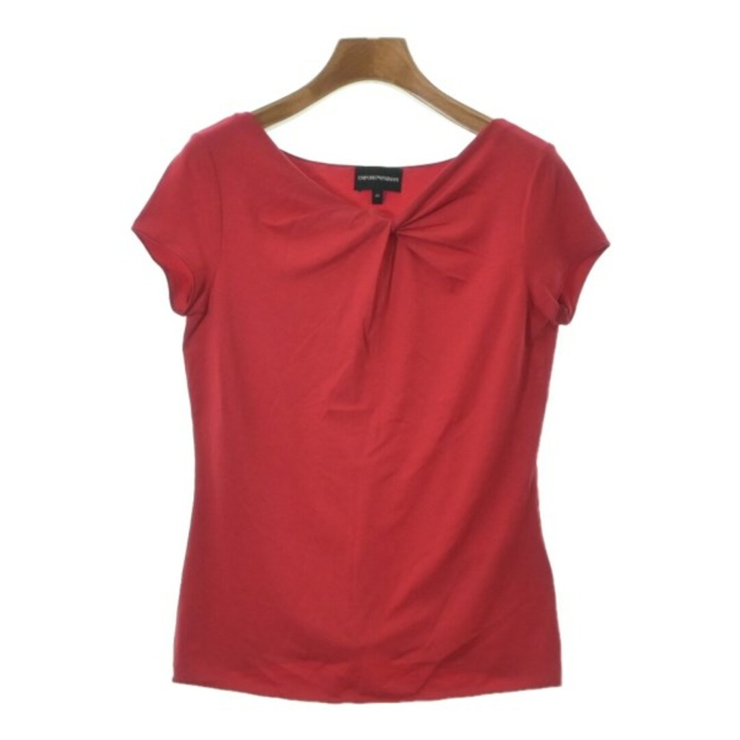 EMPORIO ARMANI Tシャツ・カットソー 40(M位) 赤あり光沢