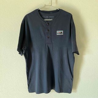 パタゴニア(patagonia)の☆レア・パタゴニア・ヘンリーネック・ビッグロゴTシャツ☆(Tシャツ/カットソー(半袖/袖なし))