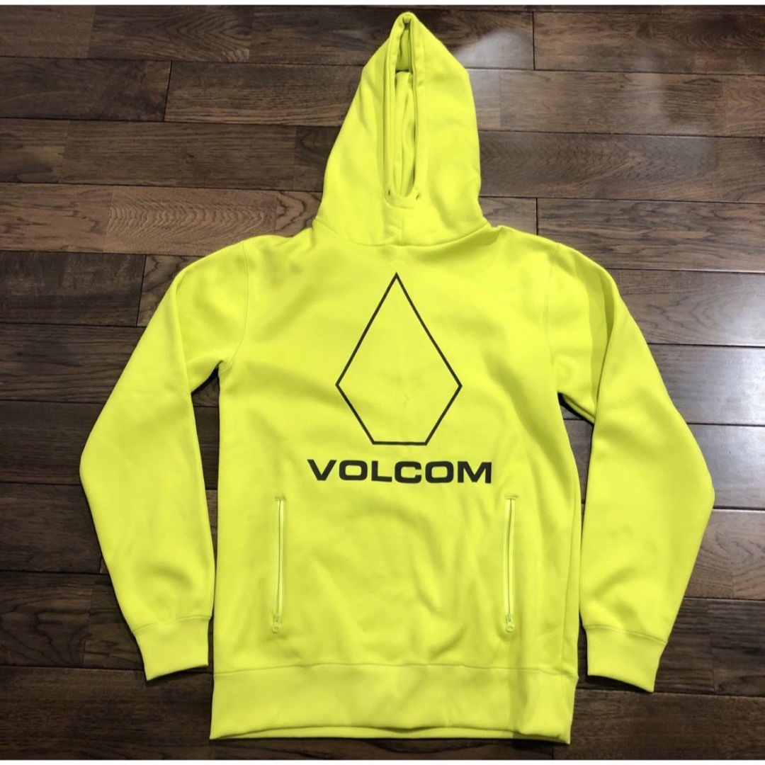 volcom ボルコム 撥水 パーカー 裏起毛 イエロー スノーボード