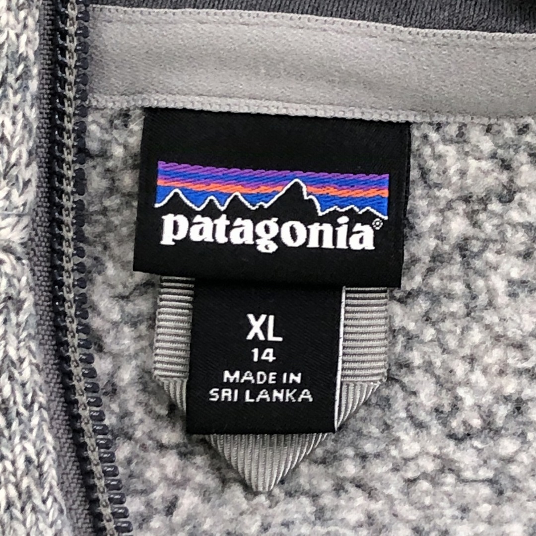 patagonia パタゴニア ベターセーター フリースジャケット アウトドア キャンプ アウター 防寒 グレー (ユース XL)   O7528