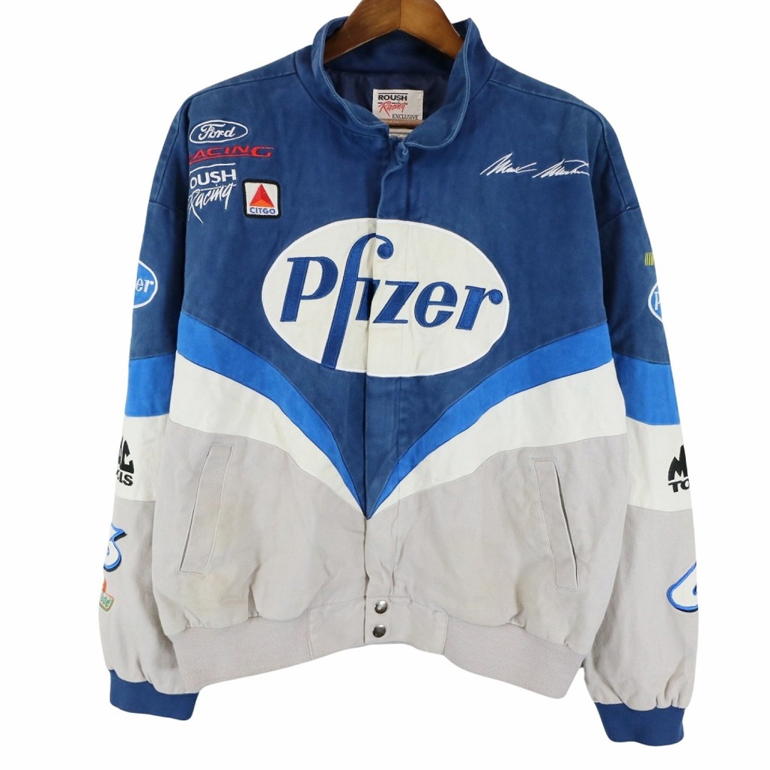 ROUSH Racing レーシングジャケット 防寒 モーターサイクル バイカー