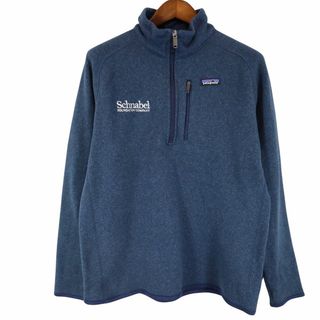 パタゴニア(patagonia)のpatagonia パタゴニア ベターセーター ハーフジップ フリースジャケット アウトドア キャンプ 防寒 ネイビー (メンズ XL) 中古 古着 O7567(その他)