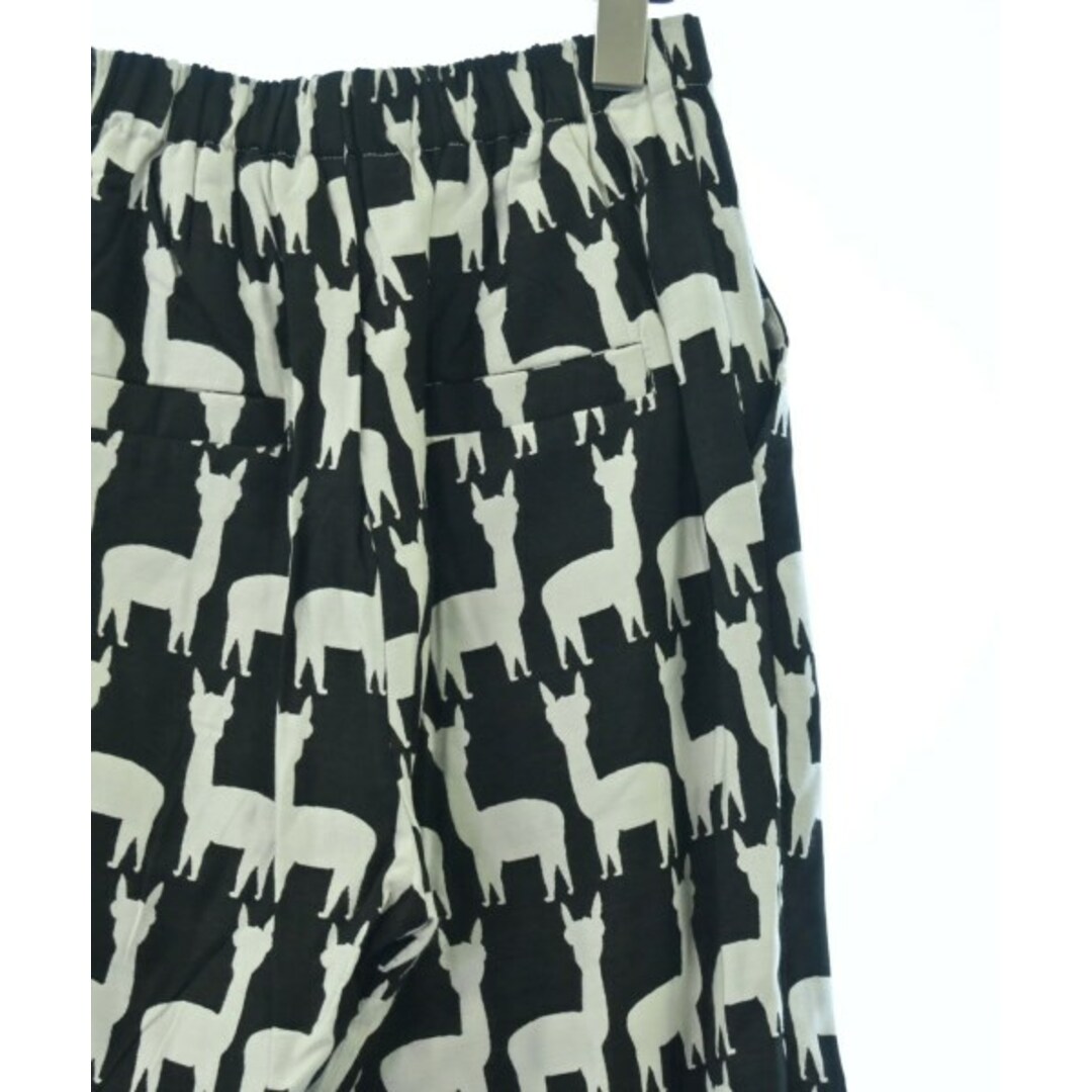sister jane シスタージェーン パンツ(その他) S 黒x白(総柄) 【古着】【中古】