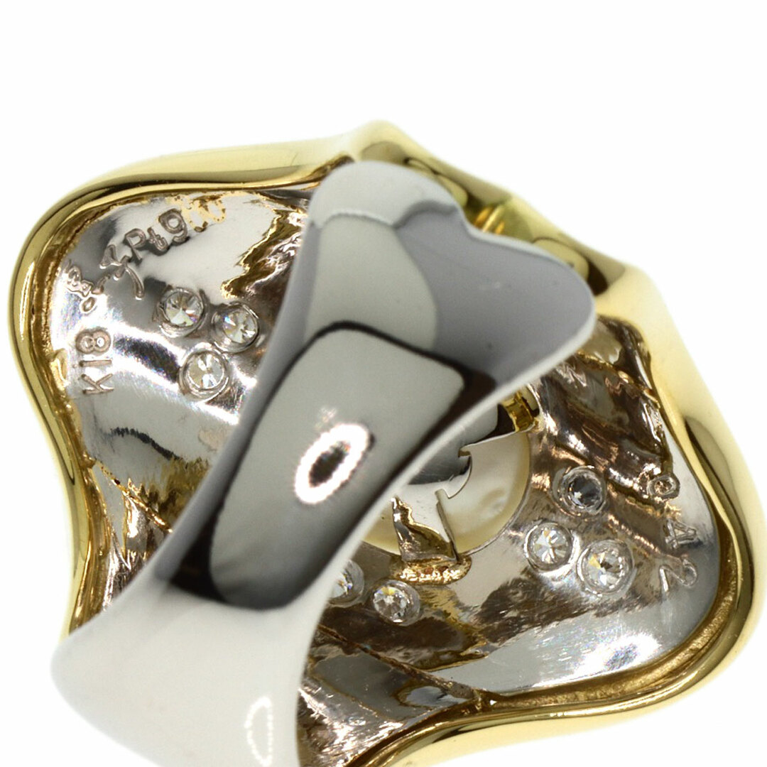 SELECT JEWELRY パール 真珠 ダイヤモンド 水野薫子 リング・指輪 K18YG PT900 レディース