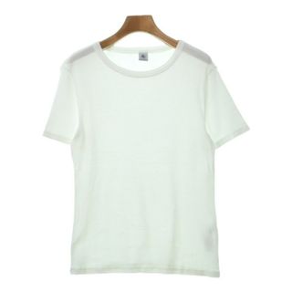 プチバトー(PETIT BATEAU)のPETIT BATEAU プチバトー Tシャツ・カットソー -(S位) 白 【古着】【中古】(カットソー(半袖/袖なし))