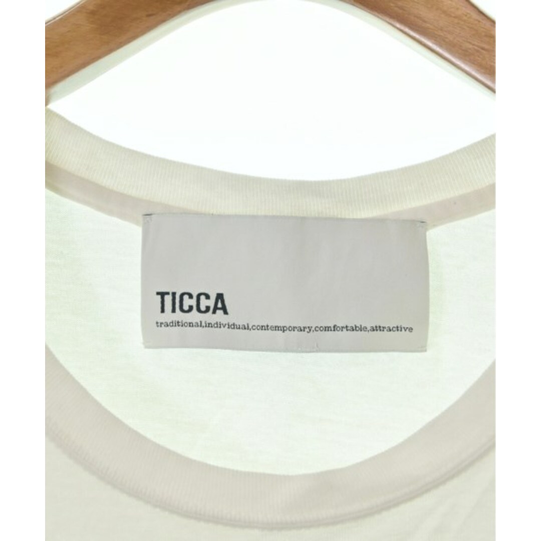 TICCA(ティッカ)のTICCA ティッカ Tシャツ・カットソー F 白 【古着】【中古】 レディースのトップス(カットソー(半袖/袖なし))の商品写真