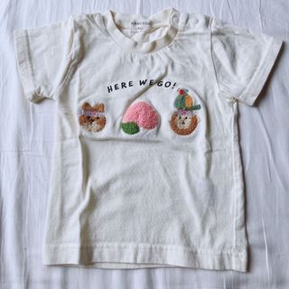 シマムラ(しまむら)のしまむら 子供服 桃太郎 犬 桃 猿 Tシャツ 可愛い 80(Ｔシャツ)