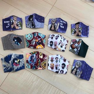 ハンドメイド♡インナーマスク♡鬼滅♡12枚セット(外出用品)