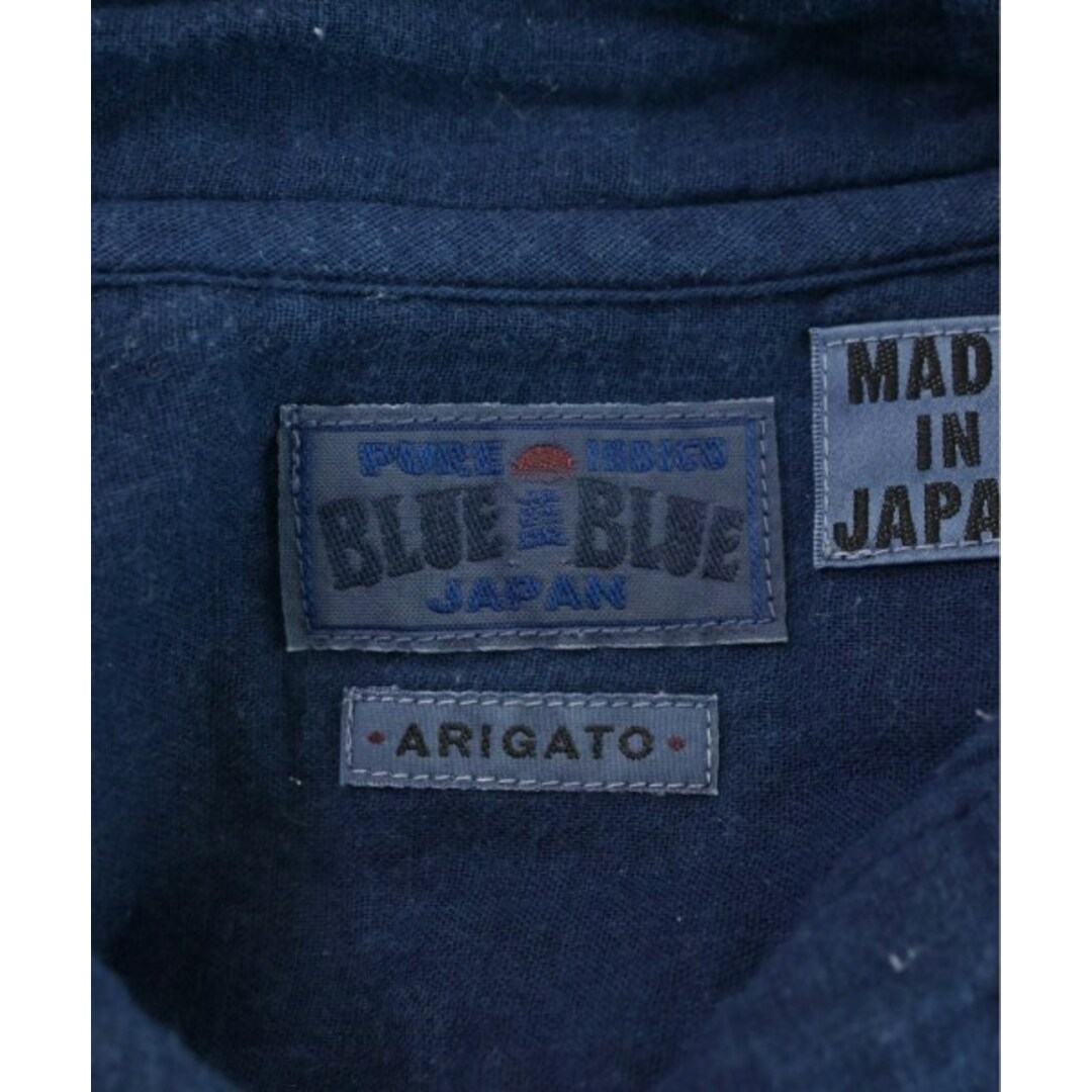 BLUE BLUE(ブルーブルー)のBLUE BLUE ブルーブルー カジュアルシャツ 2(M位) 青系 【古着】【中古】 メンズのトップス(シャツ)の商品写真