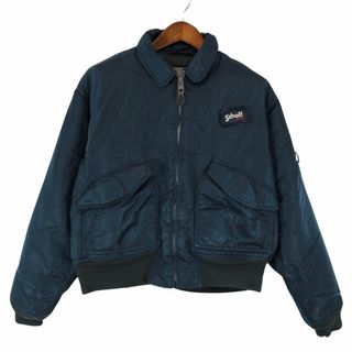 ショット(schott)のSALE///// Schott ショット CWU-R フライトジャケット 防寒  ミリタリー ネイビー (メンズ M相当) O7610(ミリタリージャケット)