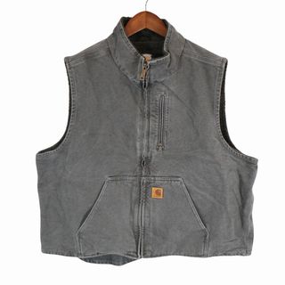 美品 CARHARTT カーハート ダックベスト ワークベスト ダック地 M