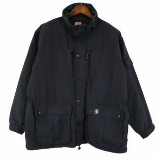 カーハート(carhartt)のCarhartt カーハート 中綿ナイロンジャケット 大きいサイズ  ワーク ネイビー (メンズ 2XL) 中古 古着 O7620(その他)