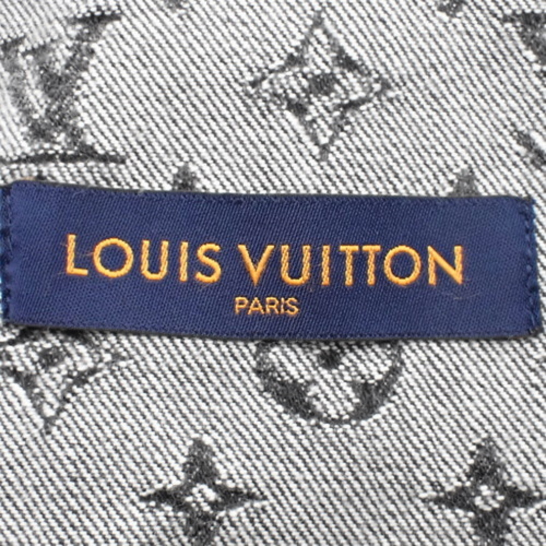 LOUIS VUITTON(ルイヴィトン)のLOUIS VUITTON(ルイ・ヴィトン) ジャイアント ダミエ ウェーブス モノグラム デニムジャケット アウター アパレル ファッション Gジャン 54 コットン グレー灰 メンズ 40802072831【中古】【アラモード】 メンズのジャケット/アウター(Gジャン/デニムジャケット)の商品写真