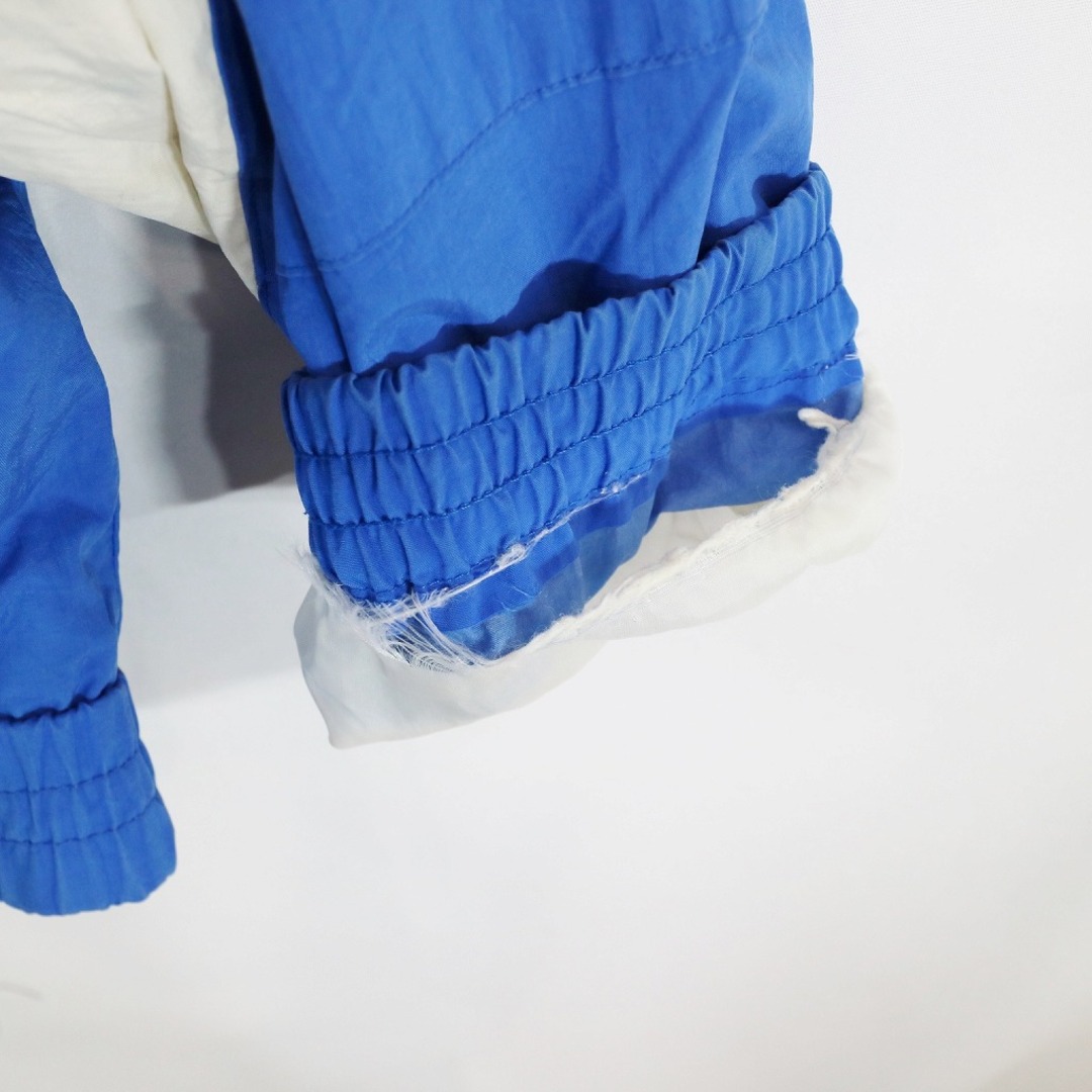 SOCCER ナイロンジャケット 刺繍 ウィンドブレーカー ラグランスリーブ ブルー (メンズ XL)   O7657 3