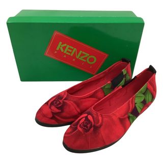 ケンゾー(KENZO)の♪♪KENZO ケンゾー レディース パンプス SIZE 36（23cm） 花柄 レッド(ハイヒール/パンプス)