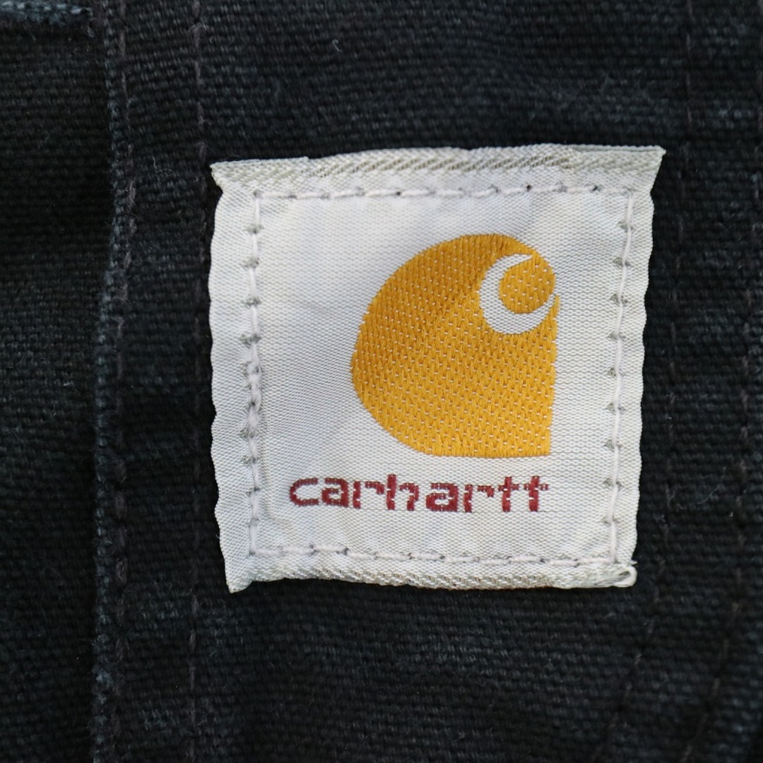 carhartt(カーハート)のCarhartt カーハート オーバーオール アメカジ ブラック (メンズ 34×36) 中古 古着 O7647 メンズのパンツ(サロペット/オーバーオール)の商品写真