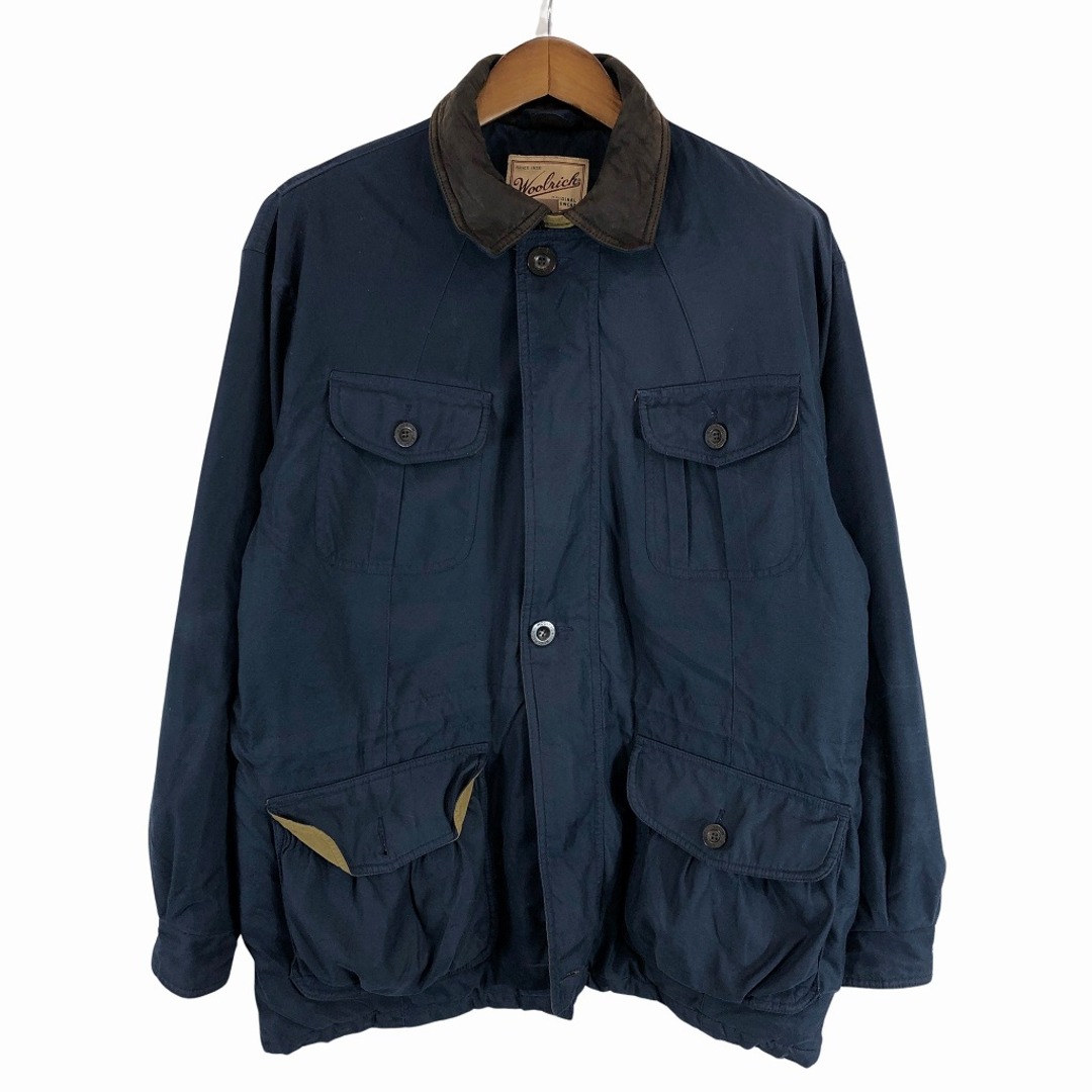 2000年代～ WOOLRICH ウールリッチ 中綿 ジャケット アウトドア キャンプ アウター 防寒 ネイビー (メンズ M)   O7683