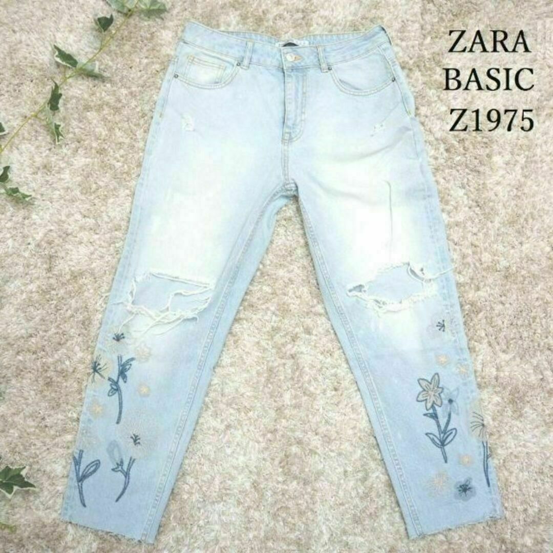 ザラ ZARA BASIC Z1975 リラックステーパードデニム パンツ | フリマアプリ ラクマ