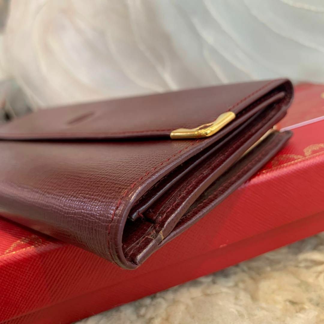 Cartier - ☆未使用品☆Cartier マストライン 三つ折り がま口長財布
