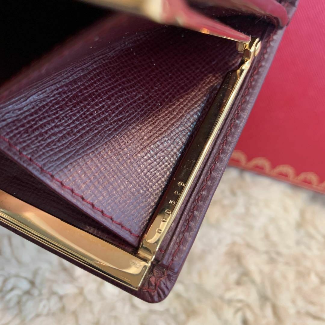 Cartier - ☆未使用品☆Cartier マストライン 三つ折り がま口長財布