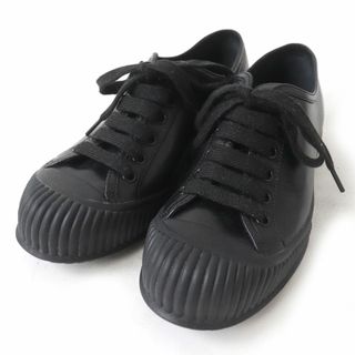 極美品 PRADA プラダ 3E5918 ロゴ入り レースアップ ローカット ...