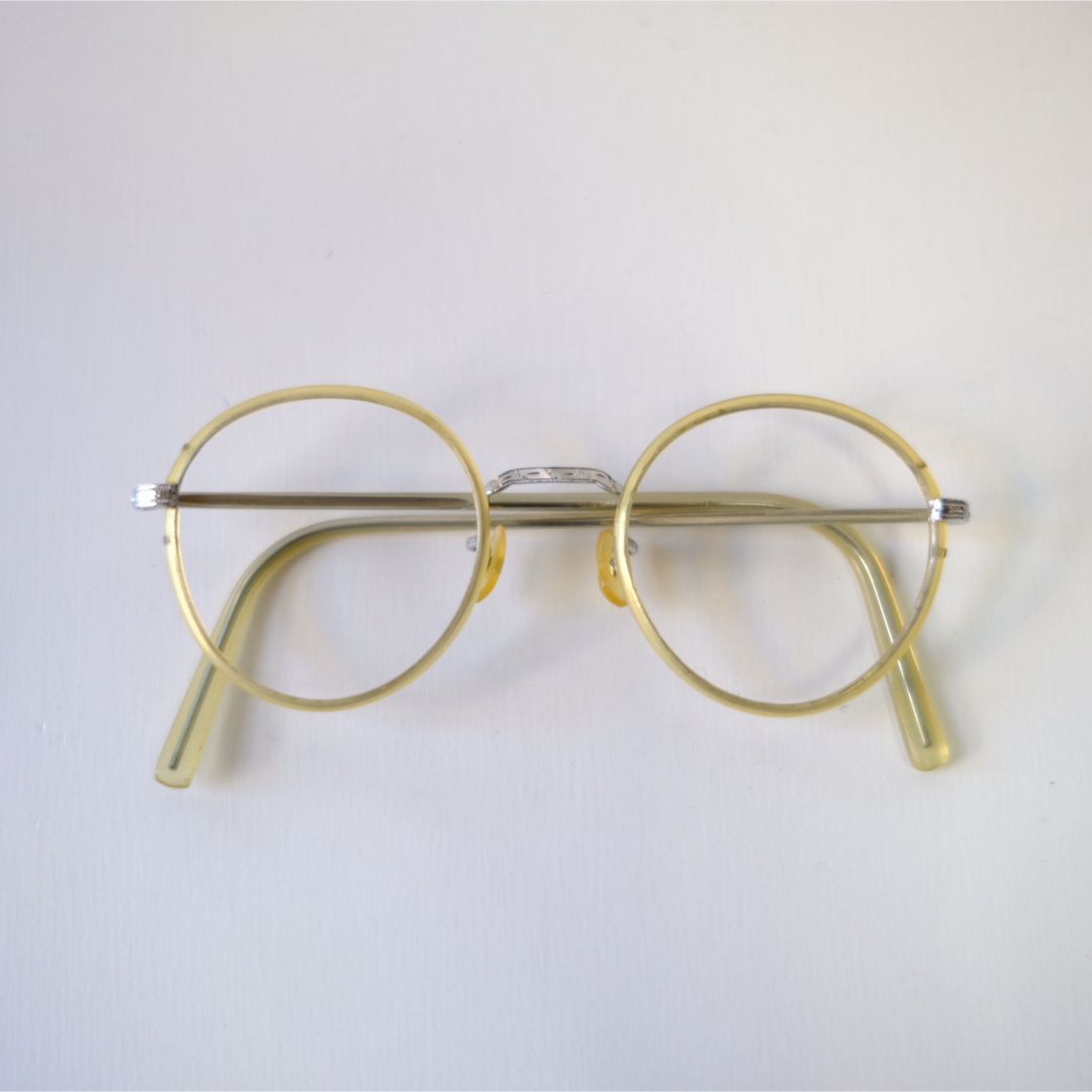【1930〜50s】アンティーク　丸眼鏡　昭和レトロ　ビンテージ