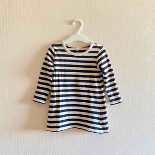 ムジルシリョウヒン(MUJI (無印良品))のしましま長袖チュニック(Tシャツ/カットソー)