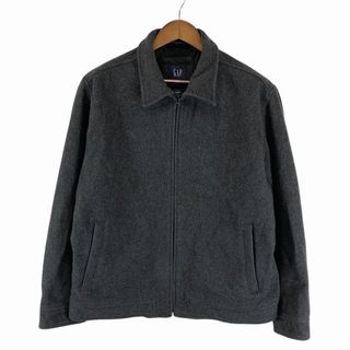 ギャップ(GAP)のSALE// GAP ギャップ ウールスイングトップ 中綿 裏地キルティング ダークグレー (メンズ L) O781(その他)