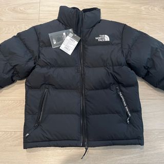 THE NORTH FACE ザノースフェイス W'S EAGLE PEAK DOWN JACKET ナイロン ファー付 ダウンジャケット NYJ1DF99 ベージュ/レッド レディース