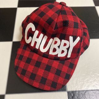 チャビーギャング(CHUBBYGANG)のチャビーギャング チェック レッド キャップ M(帽子)