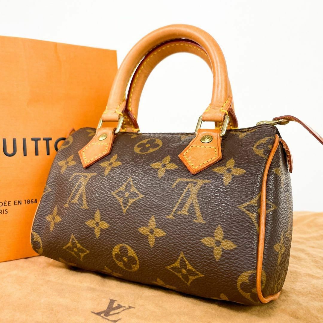 《極美品》LOUIS VUITTON モノグラム ミニスピーディ ハンドバッグ