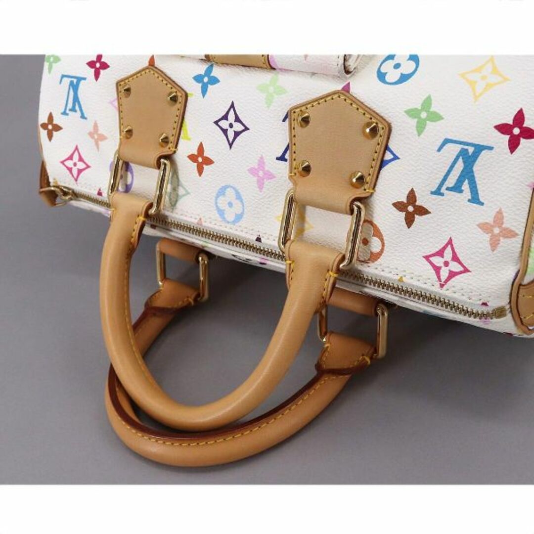 LOUIS VUITTON(ルイヴィトン)の新品同様 ルイ ヴィトン LOUIS VUITTON モノグラム マルチカラー スピーディ 30 ハンド バッグ ブロン M92643 ゴールド 金具 VLP 90195740 レディースのバッグ(ハンドバッグ)の商品写真