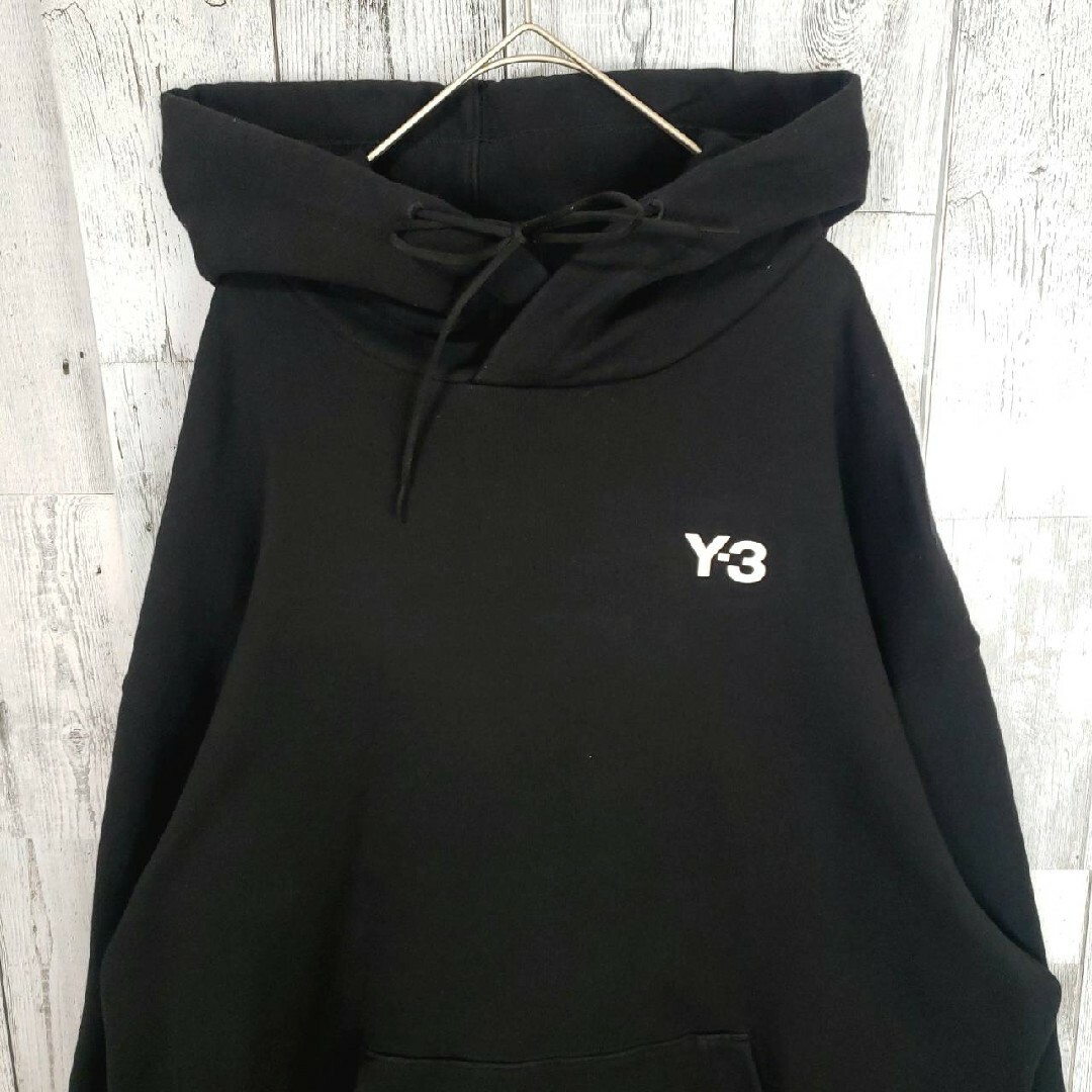 ワンポイント【☆20周年ロゴ　フーディー☆】Y-3  パーカー　ブラック　XL