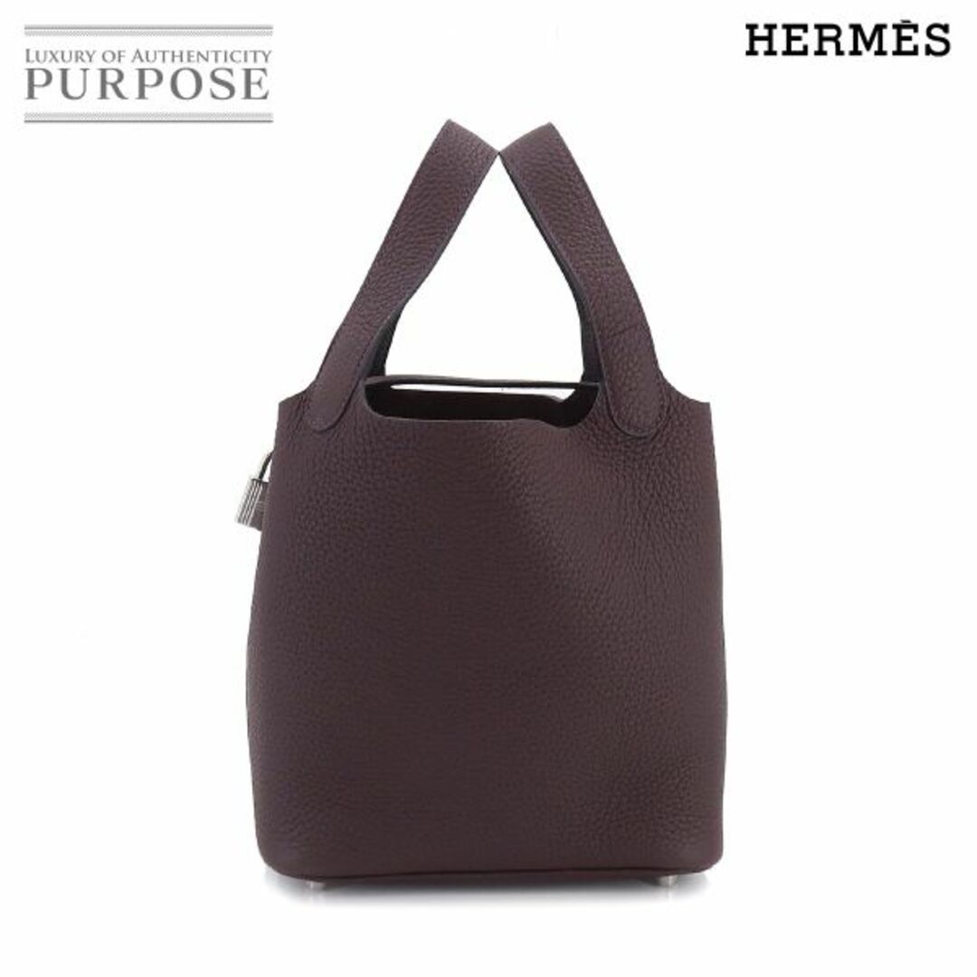 新品 未使用 エルメス HERMES ピコタンロック PM ハンド バッグ トリヨンクレマンス ルージュセリエ U刻印 シルバー 金具 VLP 90201198