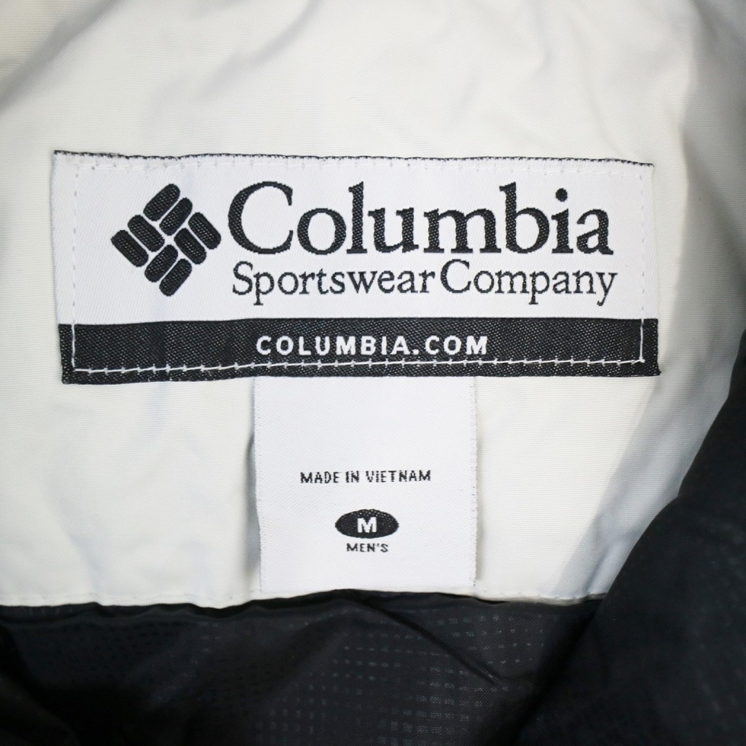 Columbia コロンビア 中綿ナイロンジャケット 刺繍 アウトドア キャンプ アウター グレー (メンズ M) 中古 古着 O7944