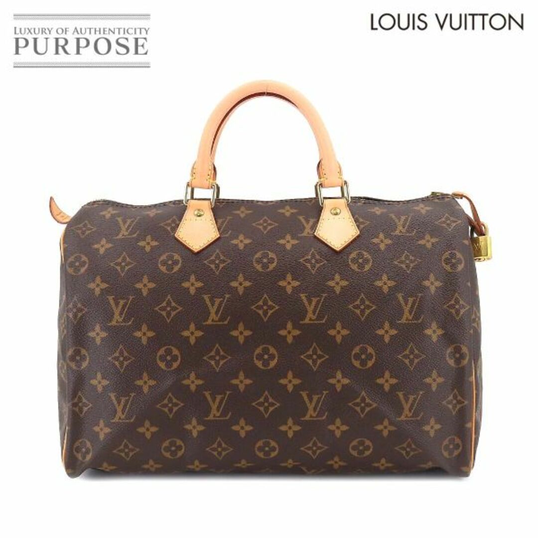 未使用 展示品 ルイ ヴィトン LOUIS VUITTON モノグラム スピーディ 35 ハンド バッグ ブラウン M41524 ゴールド 金具 VLP 90201332