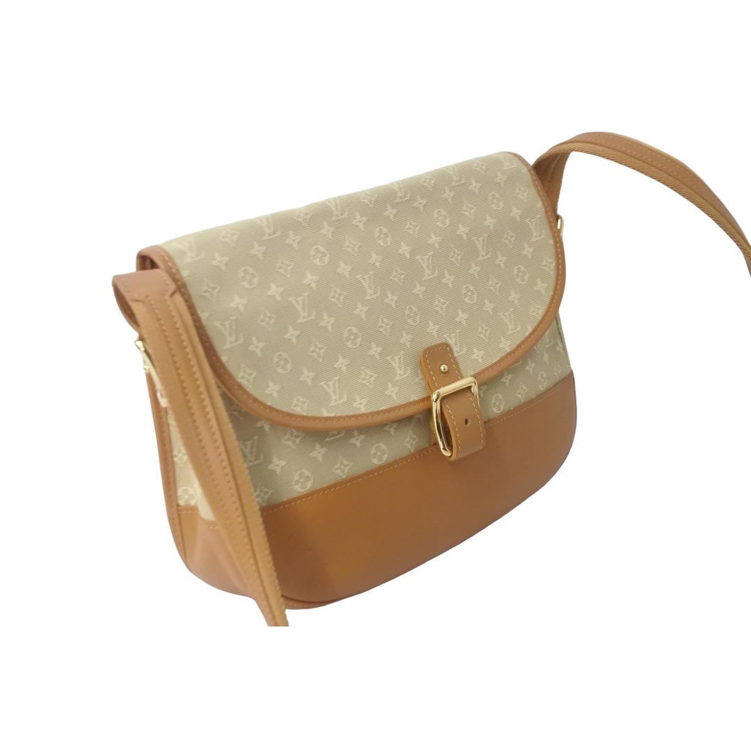 LOUIS VUITTON ルイヴィトン ショルダーバッグ M92674 べランジェール ベージュ キャンバス レザー ゴールド金具 美品  55902