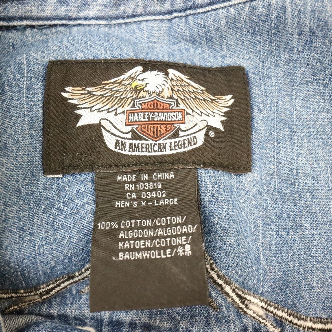 Harley Davidson - HARLEY DAVIDSON ハーレーダビッドソン デニム 長袖