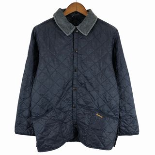 バーブァー(Barbour)のBarbour バブアー LIDDESDALE キルティング ジャケット 防寒  ユーロ  ヨーロッパ古着 ネイビー (メンズ S) 中古 古着 O7965(その他)