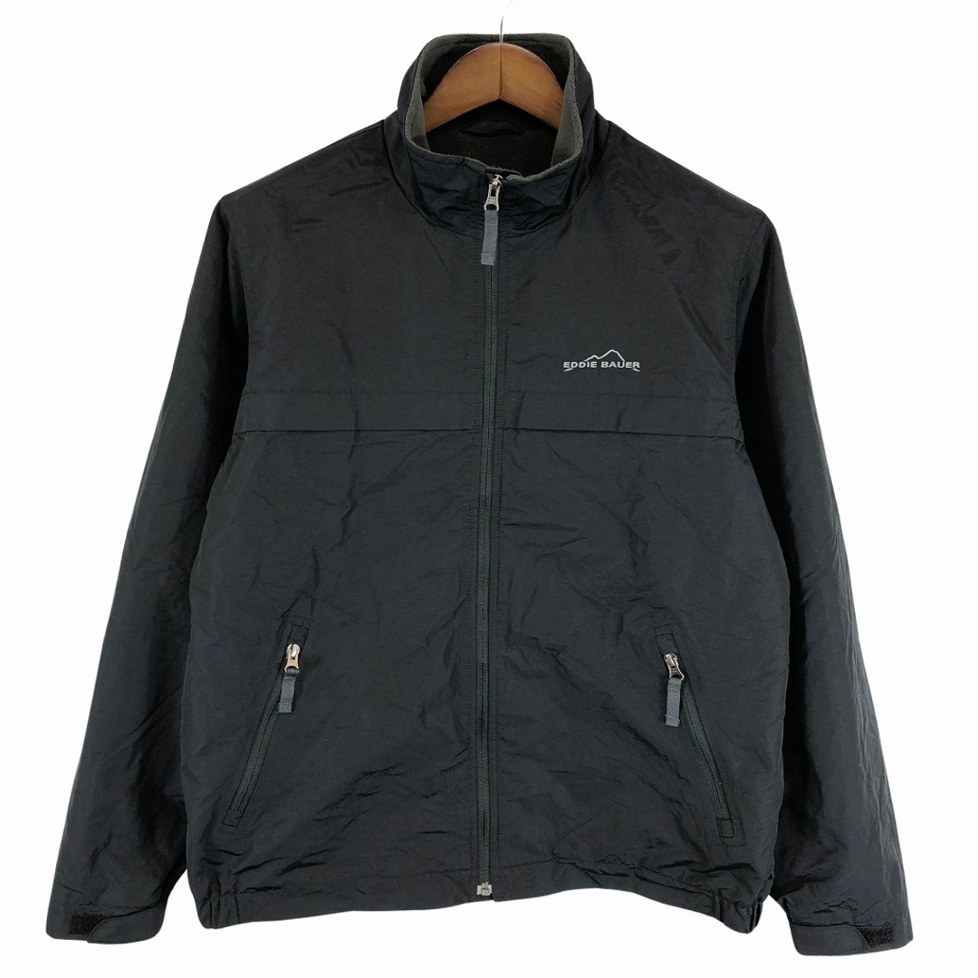 Eddie Bauer エディーバウアー ナイロンジャケット アウトドア キャンプ アウター 防寒 ブラック (メンズ M) O7984