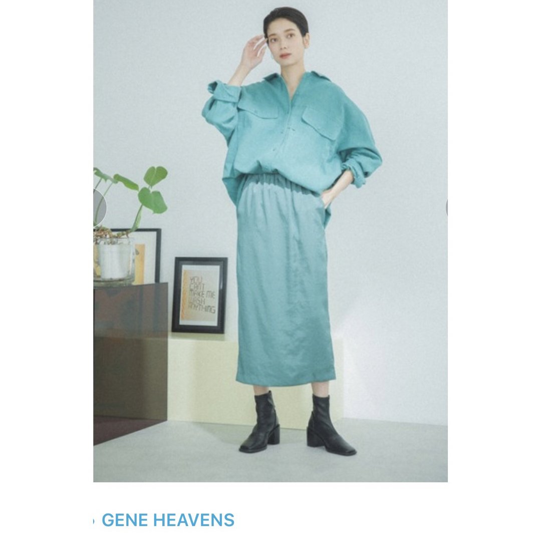 【新品】GENE HEAVENS.ワークポケットシャツワンピース