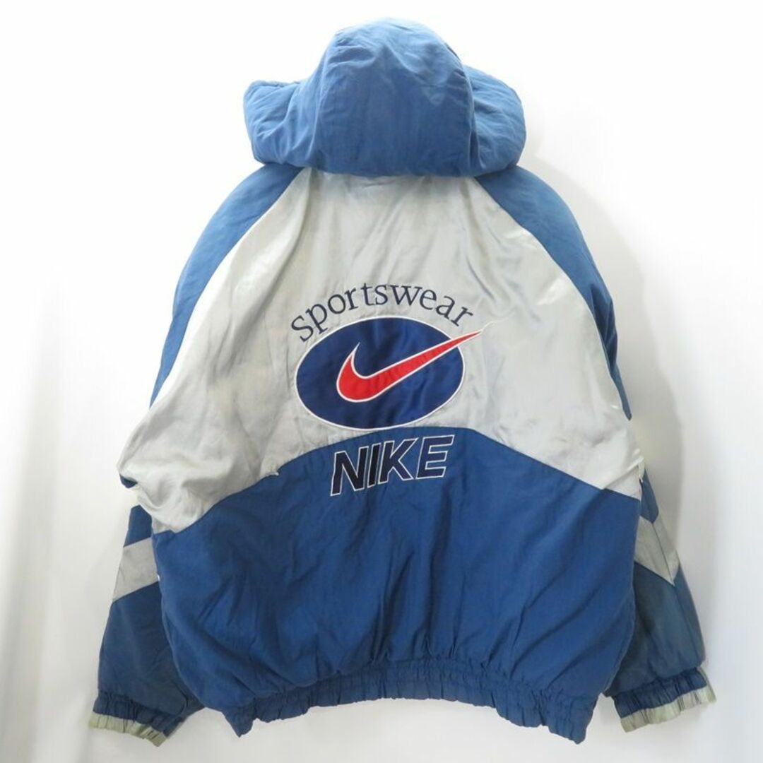 NIKE VINTAGE 90s HOODED SPORT JACKET NAVY