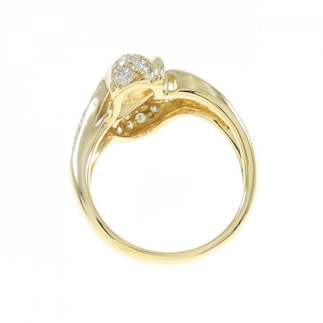 18KYG ダイヤモンド リング 1.00CT レディースのアクセサリー(リング(指輪))の商品写真