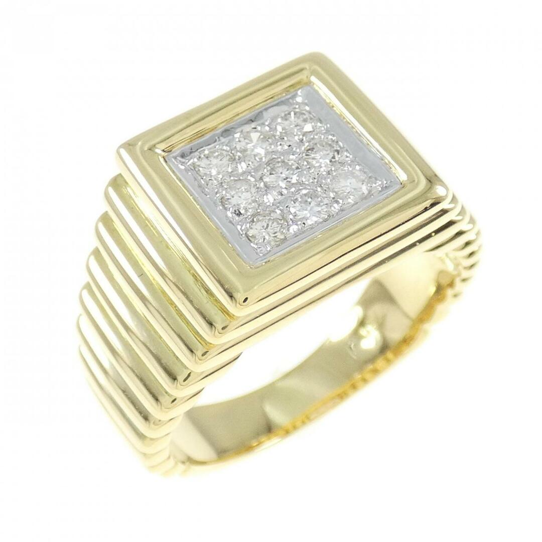 750YG/750WG ダイヤモンド リング 0.25CT レディースのアクセサリー(リング(指輪))の商品写真