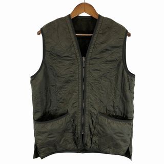 Barbour バブアー キルティングジャケット 刺繍 ユーロ ヨーロッパ カバーオール カーキ (メンズ XL) O7334